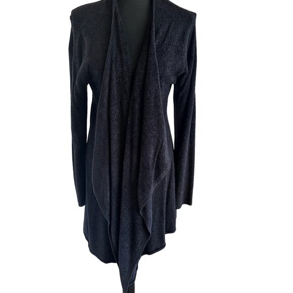 Barefoot Dreams BeCozyChic Lite® Island Wrap - Black - L/XL EUC - Picture 6 of 11